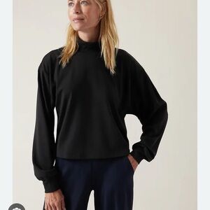 Athleta Black Long Sleeve Top
